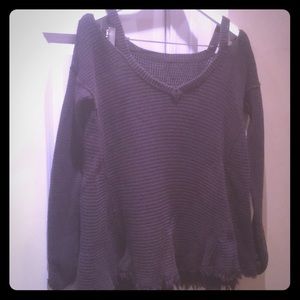 Free People open shoulder sweater!